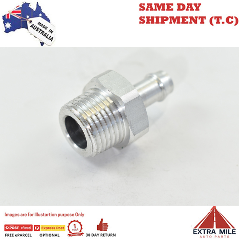 PIPE MALE 1/2 NPT TO 3/8 BARB White