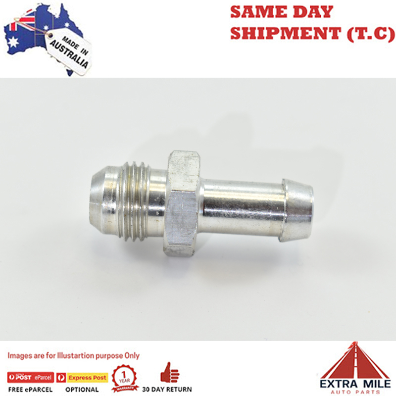 MALE FLARE AN -6 TO BARB 3/8 White