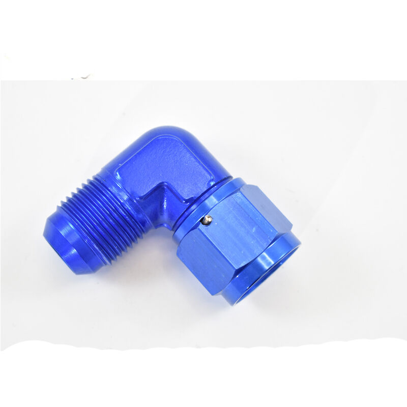 90 DEGREE FEMALE TO MALE AN SWIVEL ELBOW, -10ML X -10FM Blue