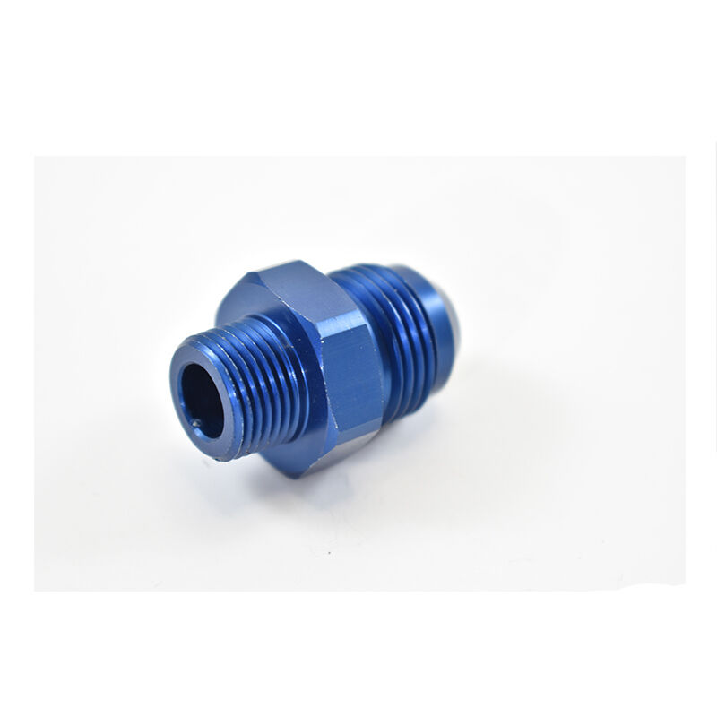 STRAIGHT MALE FLARE -10 TO 3/8 NPT PIPE ADAPTER Blue