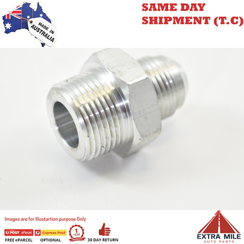 STRAIGHT MALE FLARE -10 TO 3/4 NPT PIPE ADAPTER White