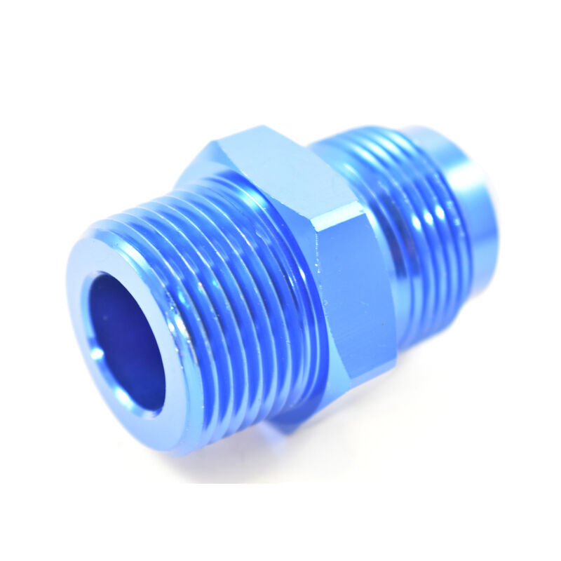 STRAIGHT MALE FLARE -16 TO 1" NPT PIPE ADAPTER Blue
