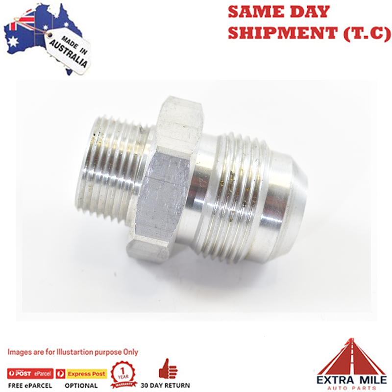 STRAIGHT MALE FLARE -16 TO 3/4 NPT PIPE ADAPTER White