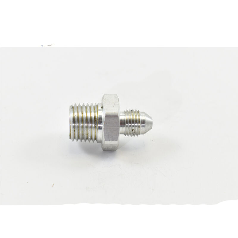 STRAIGHT MALE FLARE -3 TO 1/4 NPT PIPE ADAPTER White