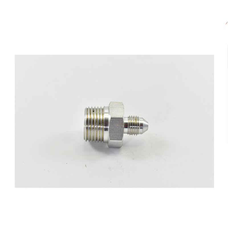 STRAIGHT MALE FLARE -3 TO 3/8 NPT PIPE ADAPTER White