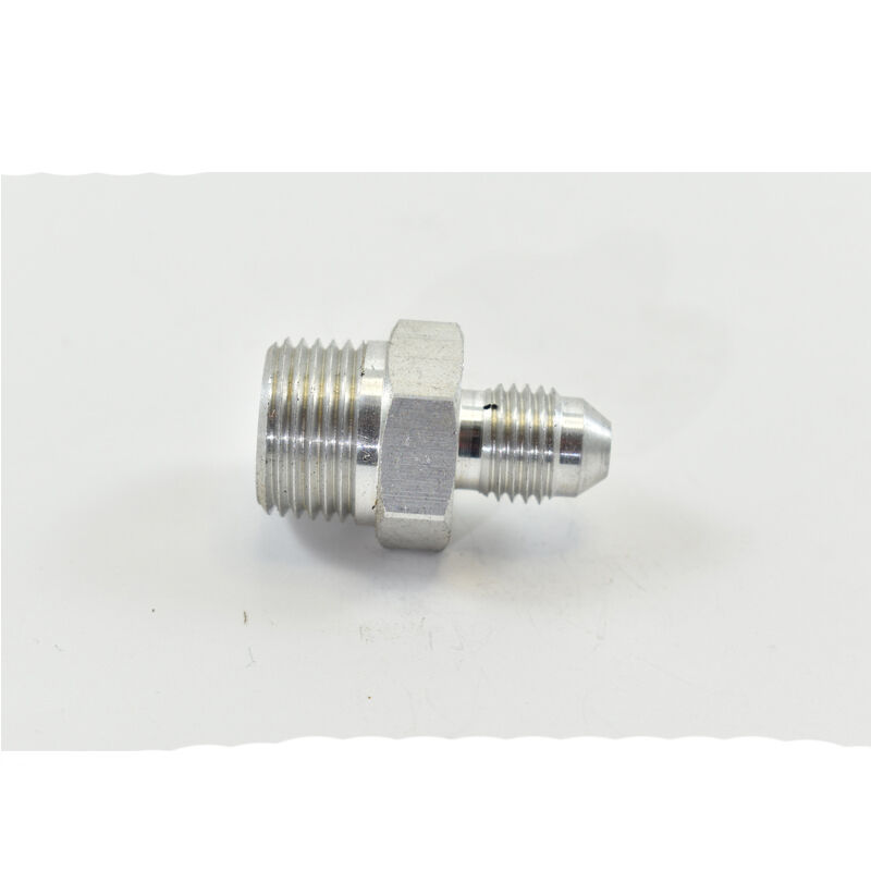 STRAIGHT MALE FLARE -4 TO 3/8 NPT PIPE ADAPTER White