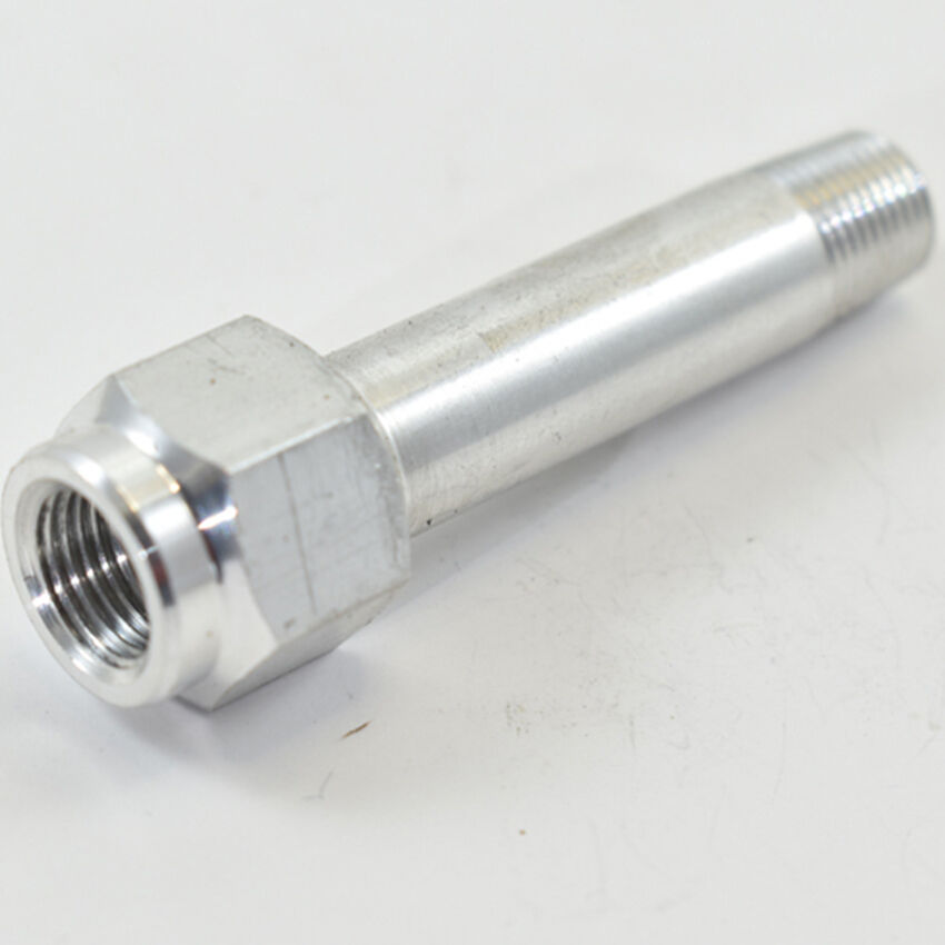 GAUGE PORT EXTENSION 58mm 1/8 BSPP MALE TO 1/8 NPT FEMALE PORT White