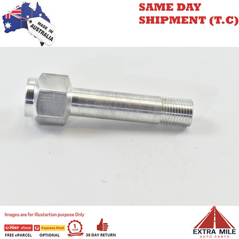 GAUGE PORT EXTENSION 58mm M10x1.0 MALE TO 1/8 NPT FEMALE PORT White