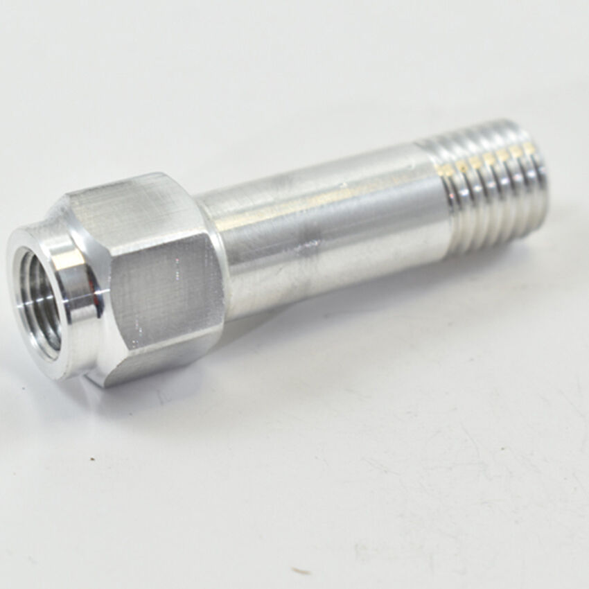GAUGE PORT EXTENSION 56mm M12x 1.5 MALE TO 1/8 NPT FEMALE PORT Black