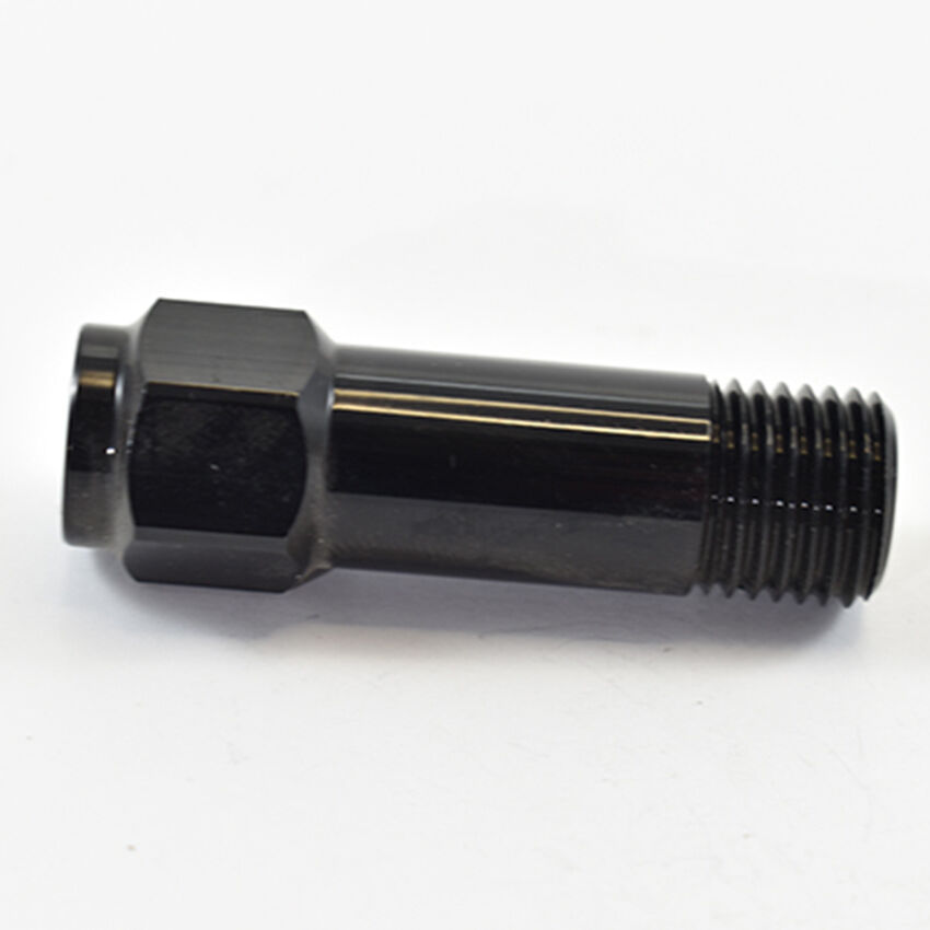 GAUGE PORT EXTENSION 54mm M14x 1.5 MALE TO 1/8 NPT FEMALE PORT Black