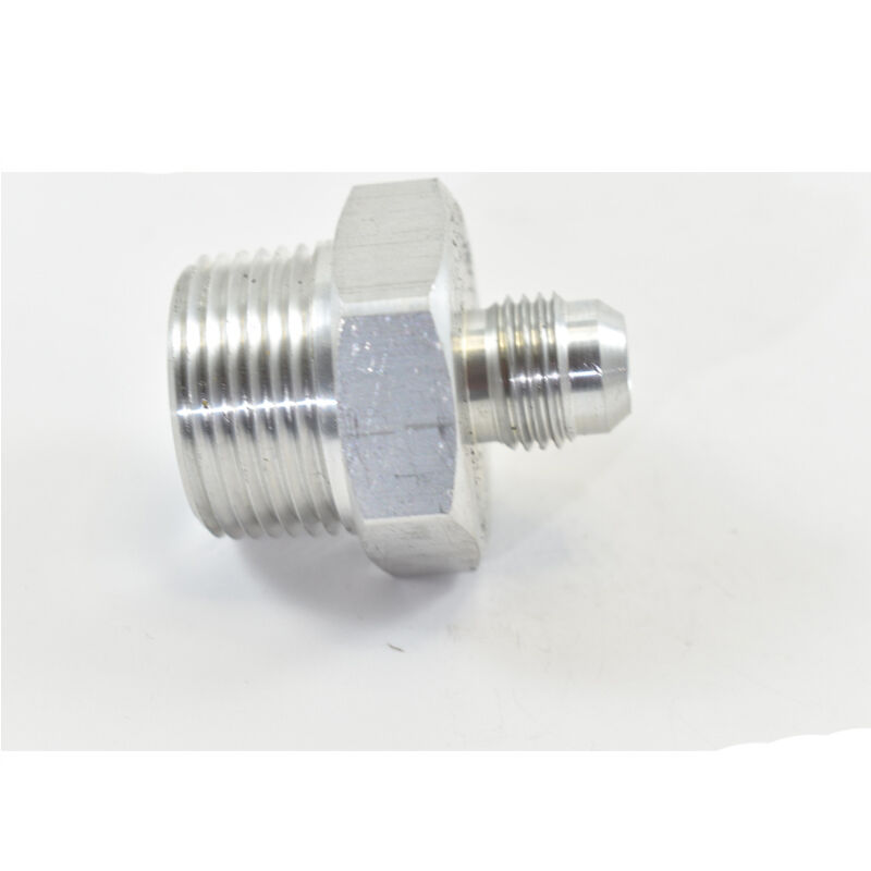 STRAIGHT MALE FLARE -6 TO 3/4 NPT PIPE ADAPTER White