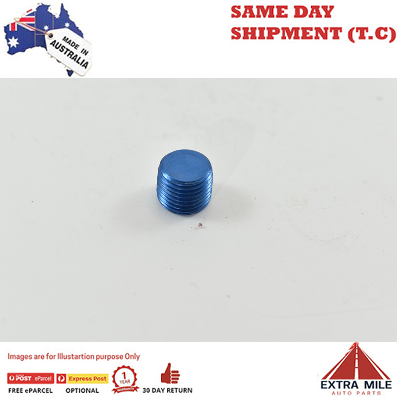 PIPE ALLEN SOCKET PLUG 1/8 Blue