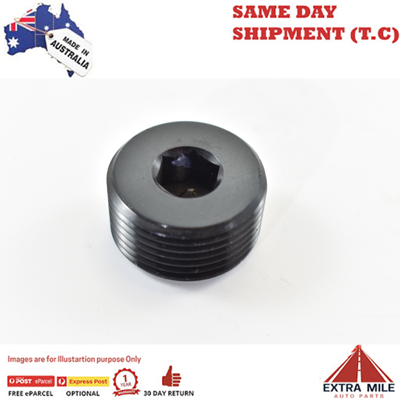 PIPE ALLEN SOCKET PLUG 3/4 Black