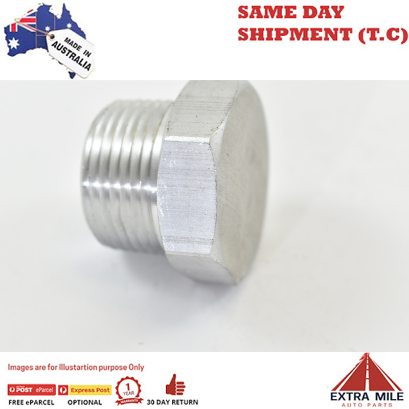PIPE HEX PLUG 3/4 White