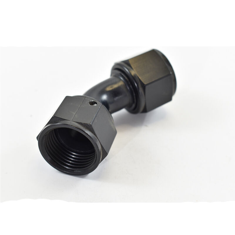 FEMALE SWIVEL COUPLER -12 x 45 DEGREE Black
