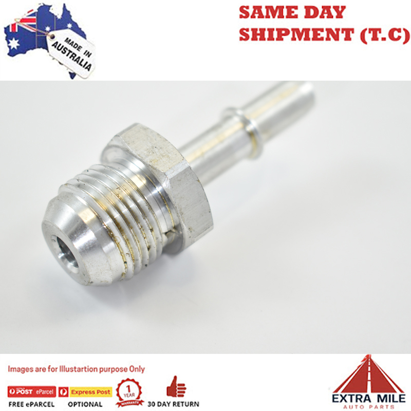 MALE FLARE-10 TO MALE QUICK CONNECT GM GEN 3 3/8 FUEL White