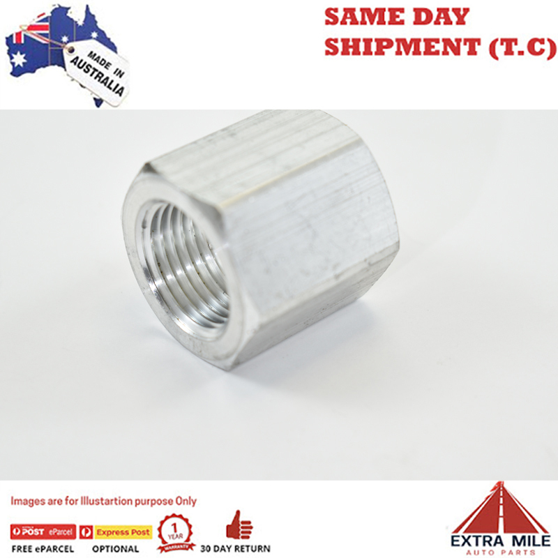 1/2inch NPT FEMALE WELD ALUMINIUM White