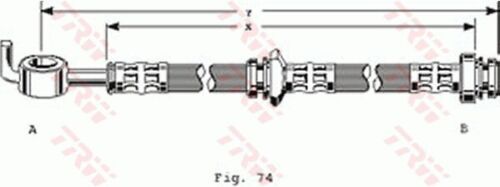 TRW Hydraulic Brake Hose Front For Holden Rodeo TF 2.6L 4ZE1 SOHC MPFI 4cyl