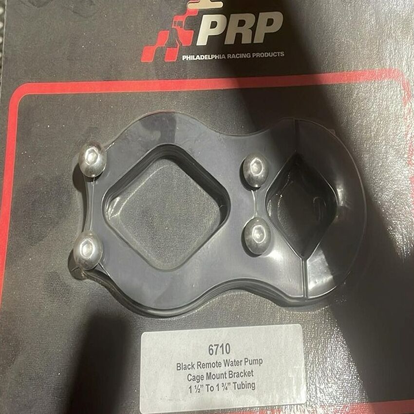 PRP Black Remote Water Pump Cage Mount Bracket 1-1/2 to 1-3/4 inch Tubing - 6710