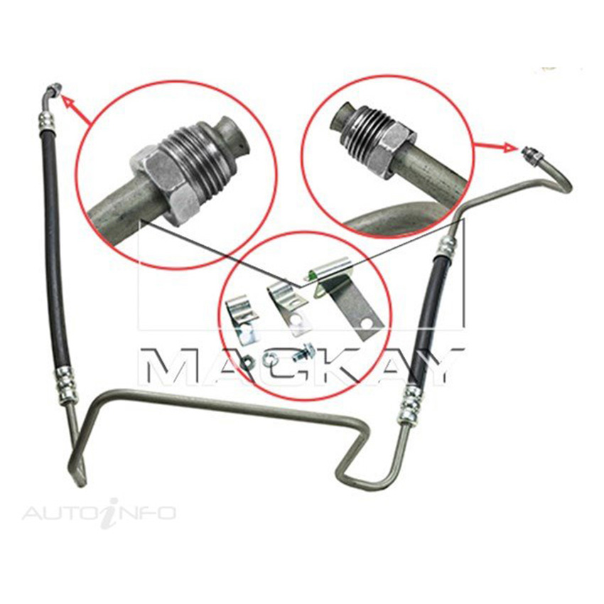 MACKAY POWER STEERING HOSE FOR HOLDEN COMMODORE CALAIS VL RB30E RB30ET