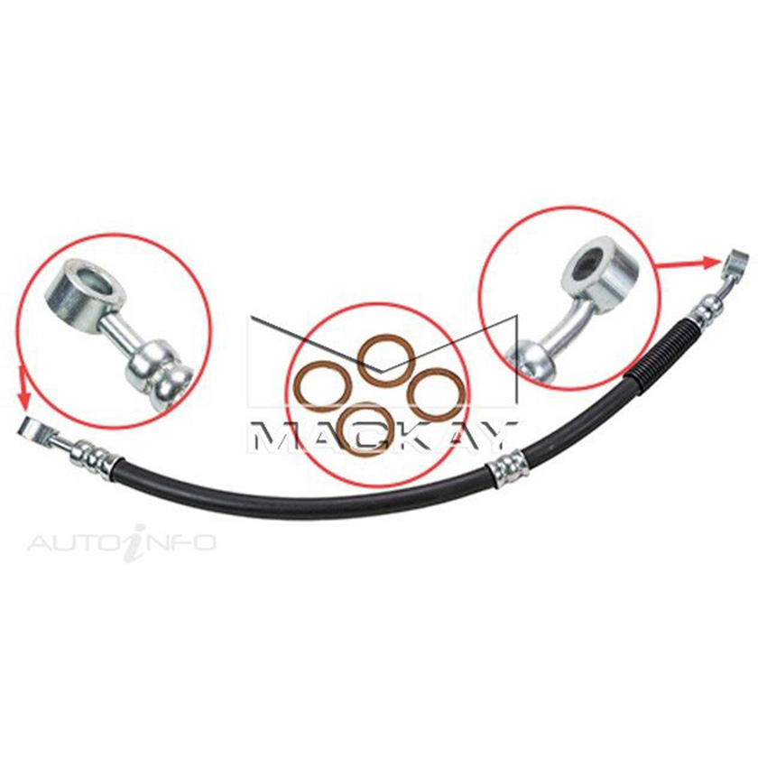 Mackay Power Steering Hose For Ford Pintara U12 2.0L, Ford Corsair UA 2.0L
