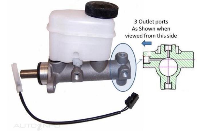 Brake Master Cylinder For FORD COURIER PG, PH 2D Ute RWD 2002 - 2006 210A0325-0