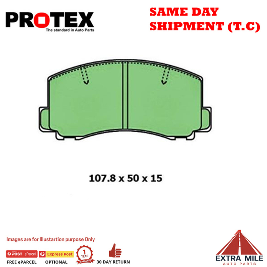 Protex Blue Brake Pad Set Front For Holden Astra 1984 - 1987 [LB, LC]1.6 CD