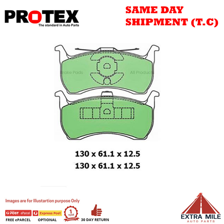 Protex Ultra Ceramic Brake Pad Set Rear For Ford Falcon XR6 EF 4.0L 16 12V SOHC