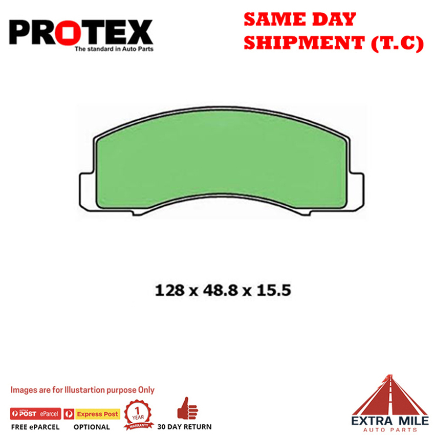 Protex Blue Brake Pad Set Front For Toyota Vista CV30R 2.0L 8V 2CT SOHC