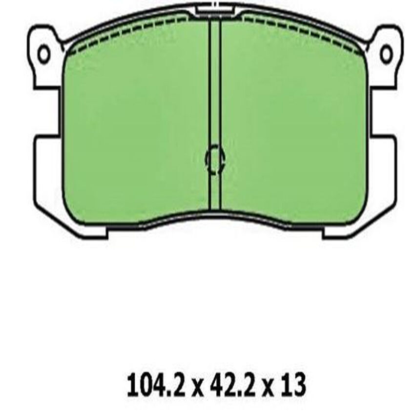 Protex Blue Brake Pad Set Rear For Ford Telstar GL AT 2.0L FE SOHC