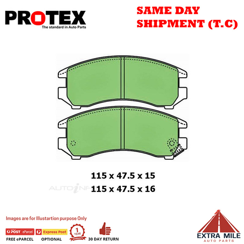 Ultra Ceramic Brake Pad Set Front For Nissan Sentra B12/N13 1.3L/1.6L E16S