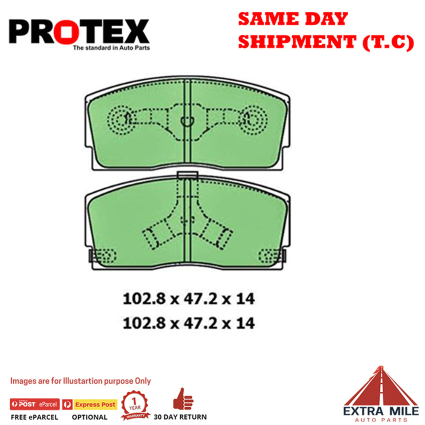 Ceramic Brake Pad Set Front For Daihatsu Applause 1.6 16V (A101) Ptl 97-00