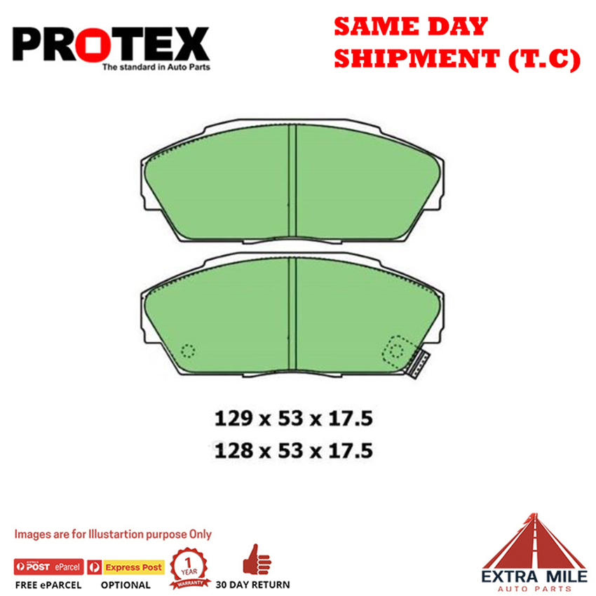 Protex Blue Brake Pad Set Front For Honda Accord CA 2.0L A20A2 A20A4