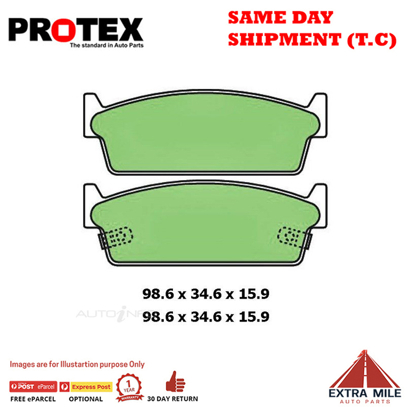 Ceramic Brake Pad Set Rear For Nissan SKYLINE R33 2.5 4x4 1993-2000
