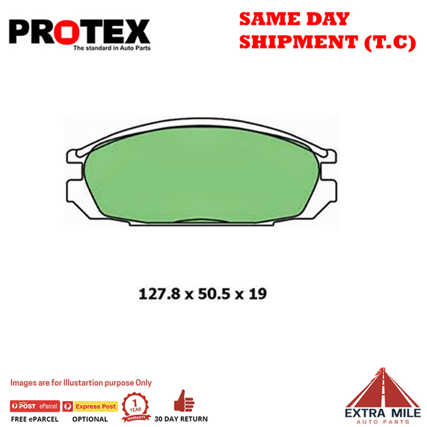 Protex Blue Brake Pad Set Rear For Ford Maverick 4.2 (DA) Petrol 88-94 