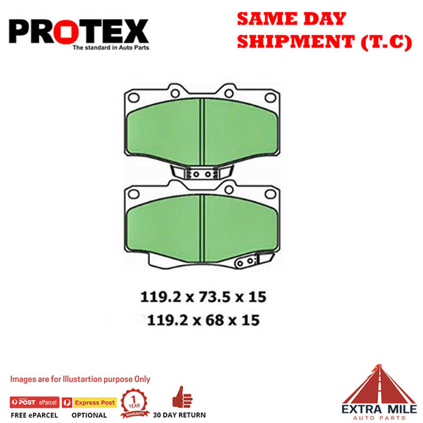 Blue Brake Pad Set Frnt For Toyota Land Cruiser 70 Series 4.2 TD (HZJ7) 90-17