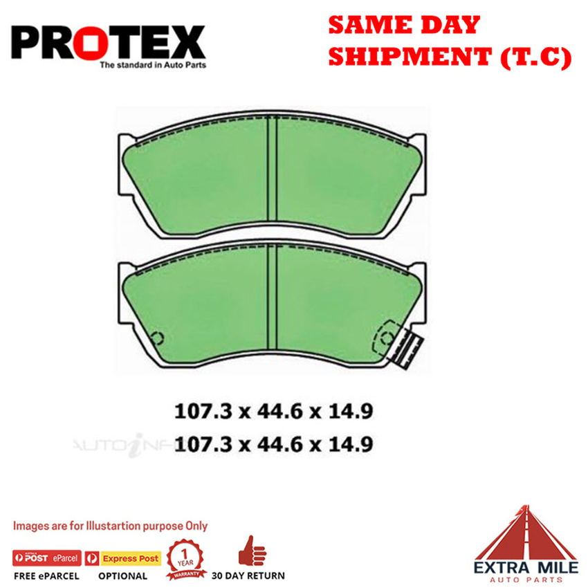 Protex Blue Brake Pad Set Front For Suzuki Swift 1.0L/1.3L/1.6L G13BA G16B