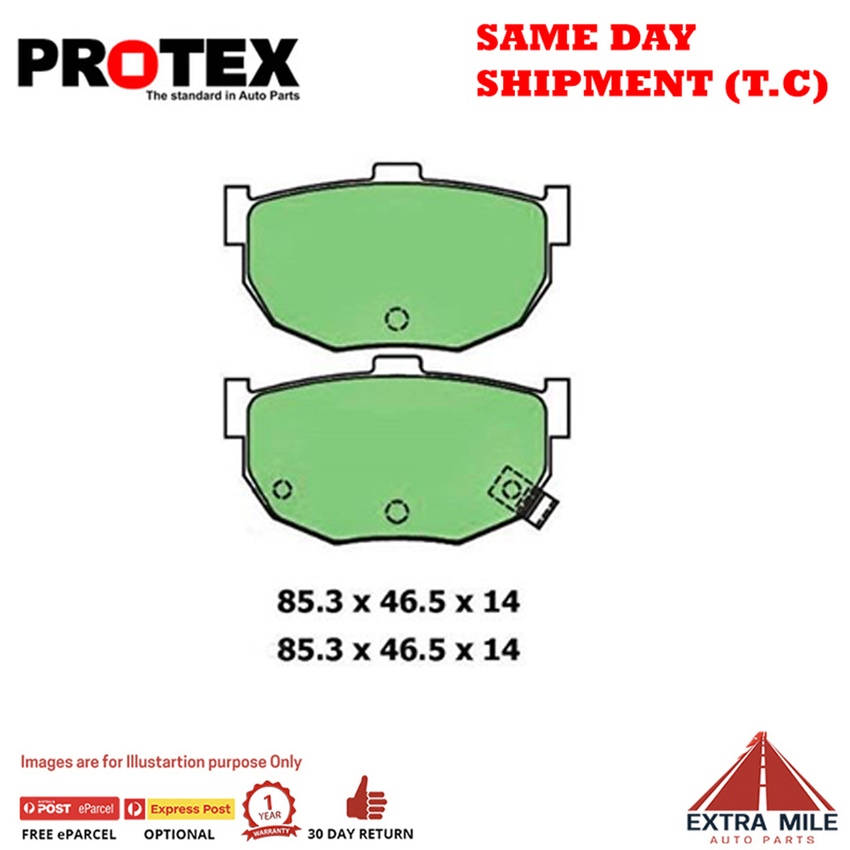 Protex Blue Brake Pad Set Rear For Kia Cerato 2.0 (LD) Ptl 2004-09 