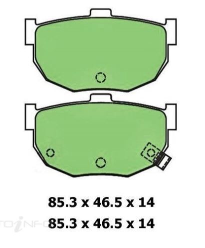 Ceramic Brake Pad Set Rear For Kia Cerato 2.0 (LD) Ptl 04-09