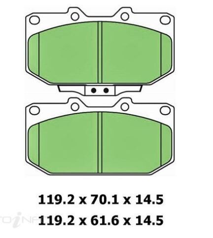 Ceramic Brake Pad Set Frnt For Nissan 200 SX 2.0 i 16V Turbo S15 Ptrl 00- 03