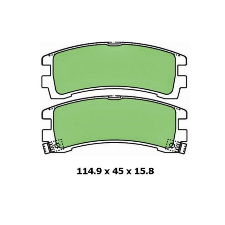 Ceramic Brake Pad Set Frnt For Nissan Pathfinder 3.0 i 4x4 D21 Ptrl 92-1995