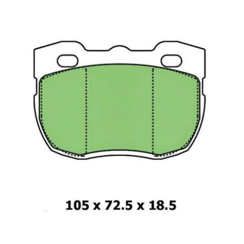Ceramic Brake Pad Set Frnt For Land Rover Discovery 2.5 TDI LG,LJ Series 1 Dsl 