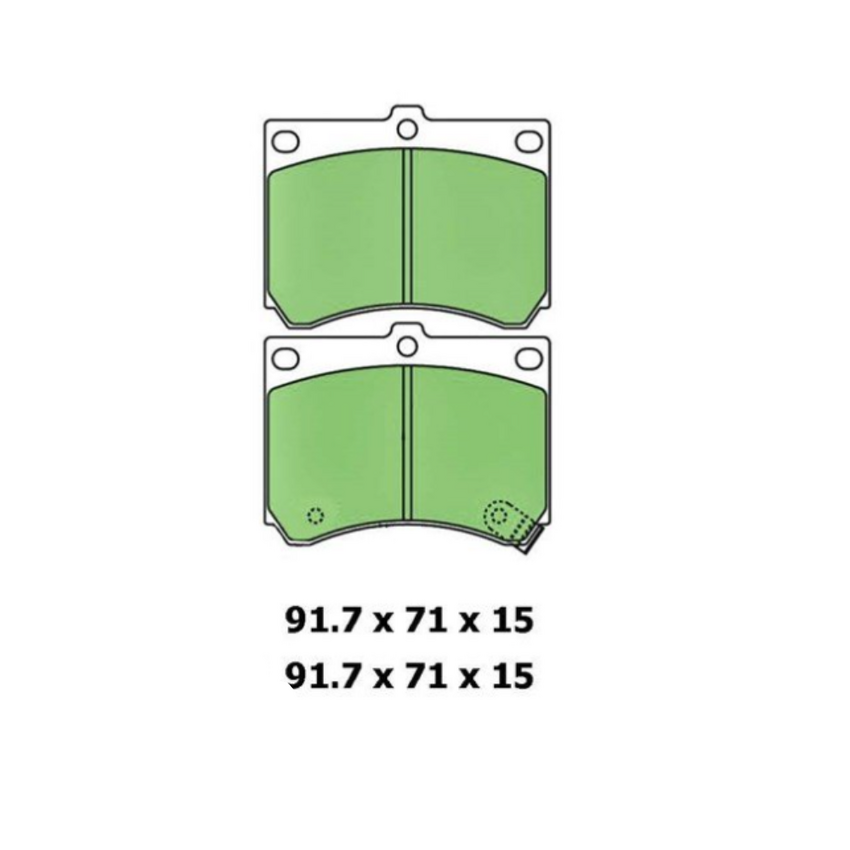 Ceramic Brake Pad Set Front For Mazda 323 1.8 Protege (BA) Petrol 1994-1998