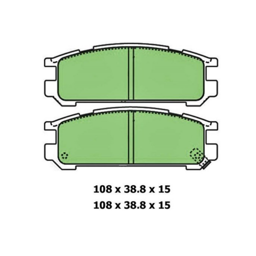 Ceramic Brake Pad Set Rear For Honda Civic 1.6 si 16V EG,EH Petrol 1991-1993