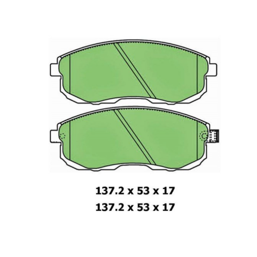 Ceramic Brake Pad Set Front For Nissan Stagea 2.5 (WC34) Petrol 96-01