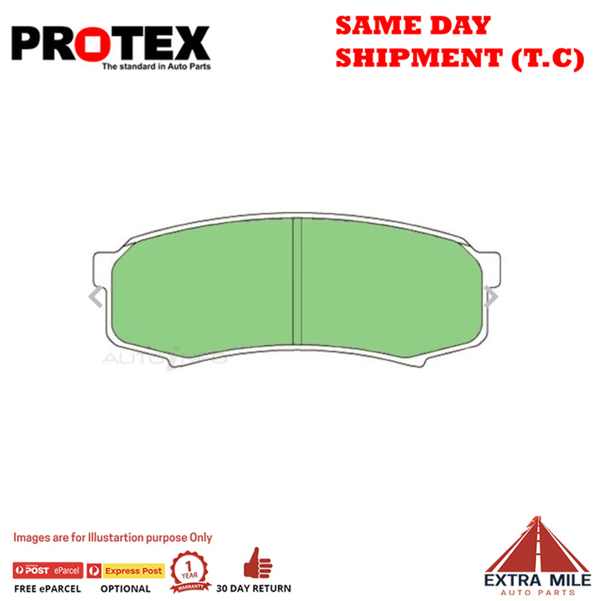 Protex Brake Pad Set Rear For Toyota Land Cruiser Prado 2.7 RZJ95 Petrol 1996-2002