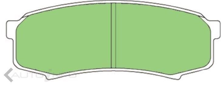 Ceramic Brake Pad Set Rear For Toyota Land Cruiser 70 Series 4.2 HZJ73 Dsl 90-99