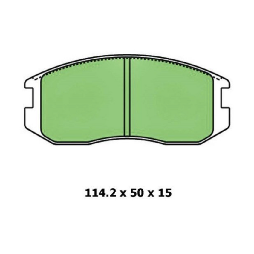 Ceramic Brake Pad Set Front For Mitsubishi Lancer 1.5 (CA,CB) Ptl 1990-1992