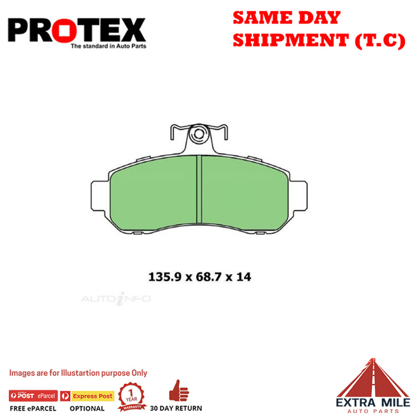 Blue Brake Pad Set Frnt For Mitsubishi Magna 3.5 Series II VR-X,TJ 02-03 