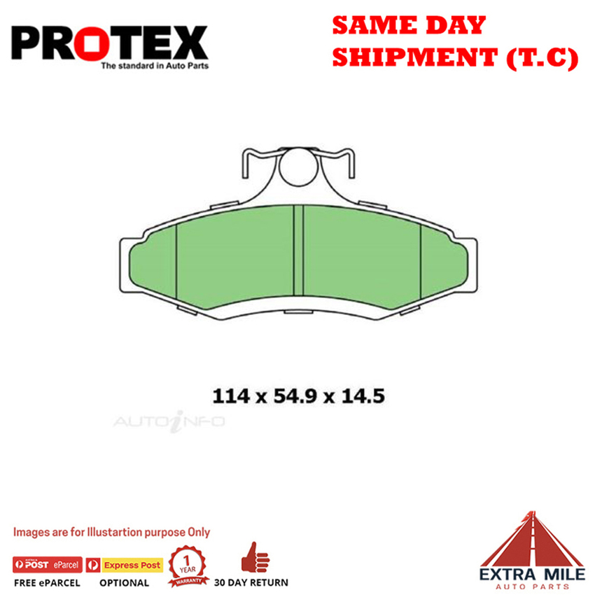 Ceramic Brake Pad Set Rear For Mitsubishi Magna 2.4 TF Ptl 97-99